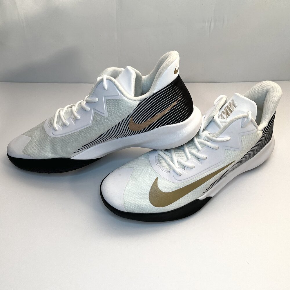 Nike Precision 4 Men Sneakers White/Gold